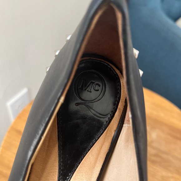 Alexander McQueen iconic black calf leather studded flat Size 36 / 6 - Picture 11 of 11